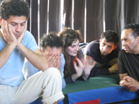 Class at Ramallah Drama Academy